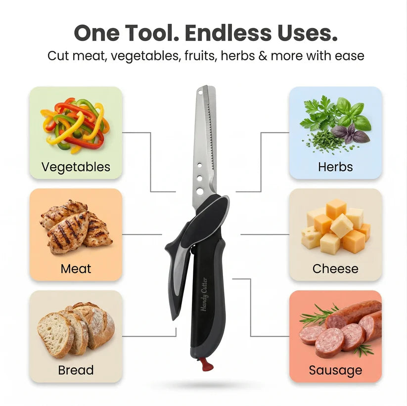 Clever Cutter - 2-in-1 Smart Scissors | Zero-Counter-Mess