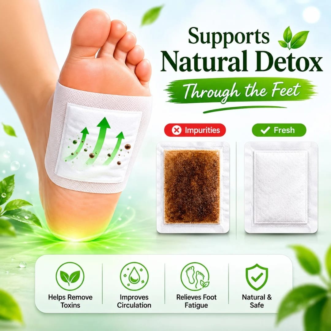 Detox Foot Patches with Natural herbal ingredients (Pack of 5)